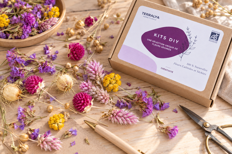 10 idées créatives à faire avec des têtes de fleurs séchées
