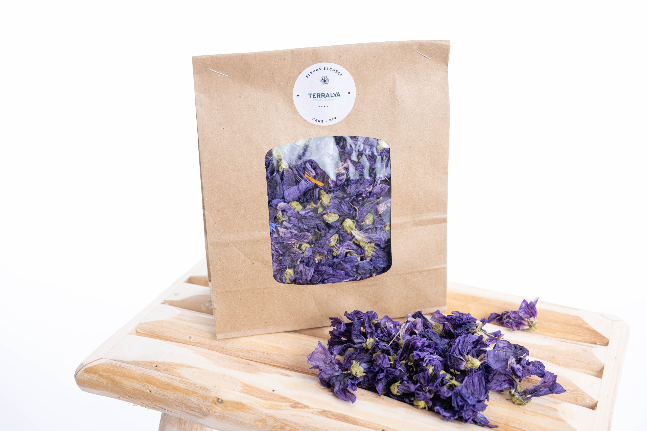 Aromatique mauve séchée bio en vrac