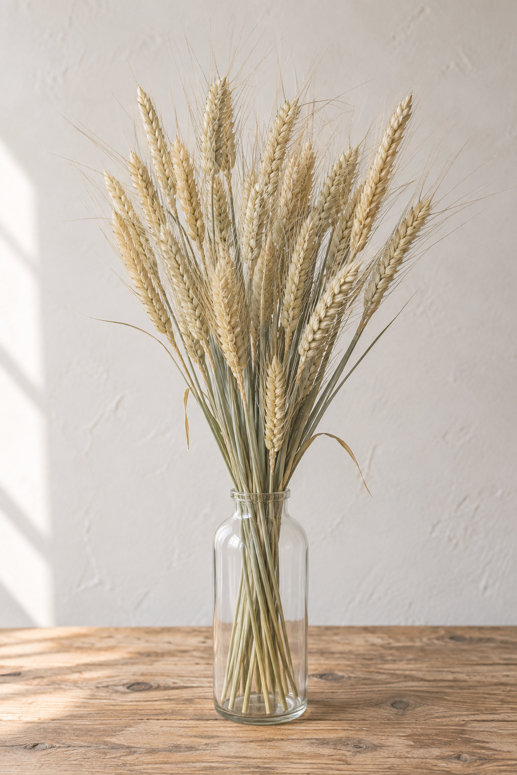 Blé séché bio français en vase pour une décoration naturelle et champêtre