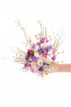 Bouquet naturel fleurs séchées rose