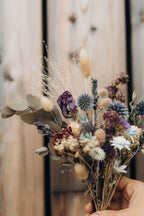 Bouquet de fleurs séchées artisanal en fleurs françaises